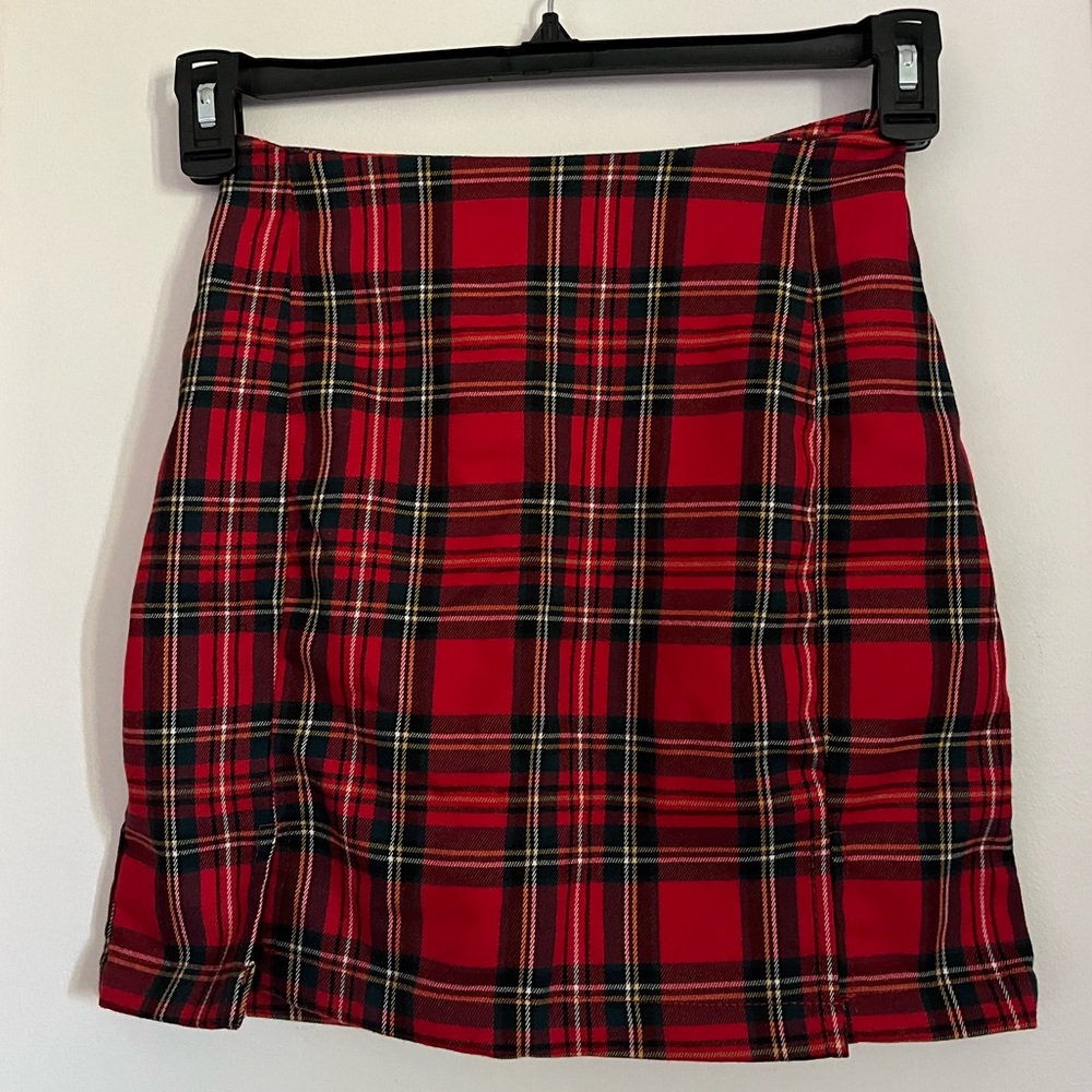 Brandy Melville Red Mini Skirt